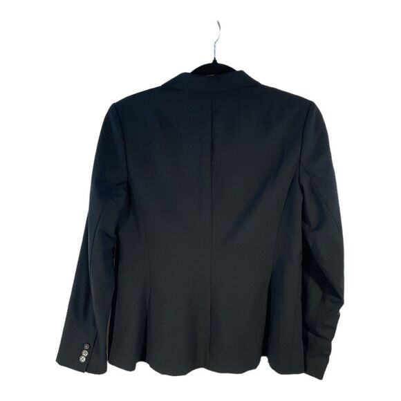 Banana Republic Women’s Black Wool Blazer long Sleeve Two Button Size 8P - Picture 4 of 14